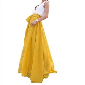 Yellow Maxi Skirt